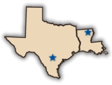 Texas/Louisiana Map